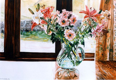 Ref.G14: Pinks by the window.